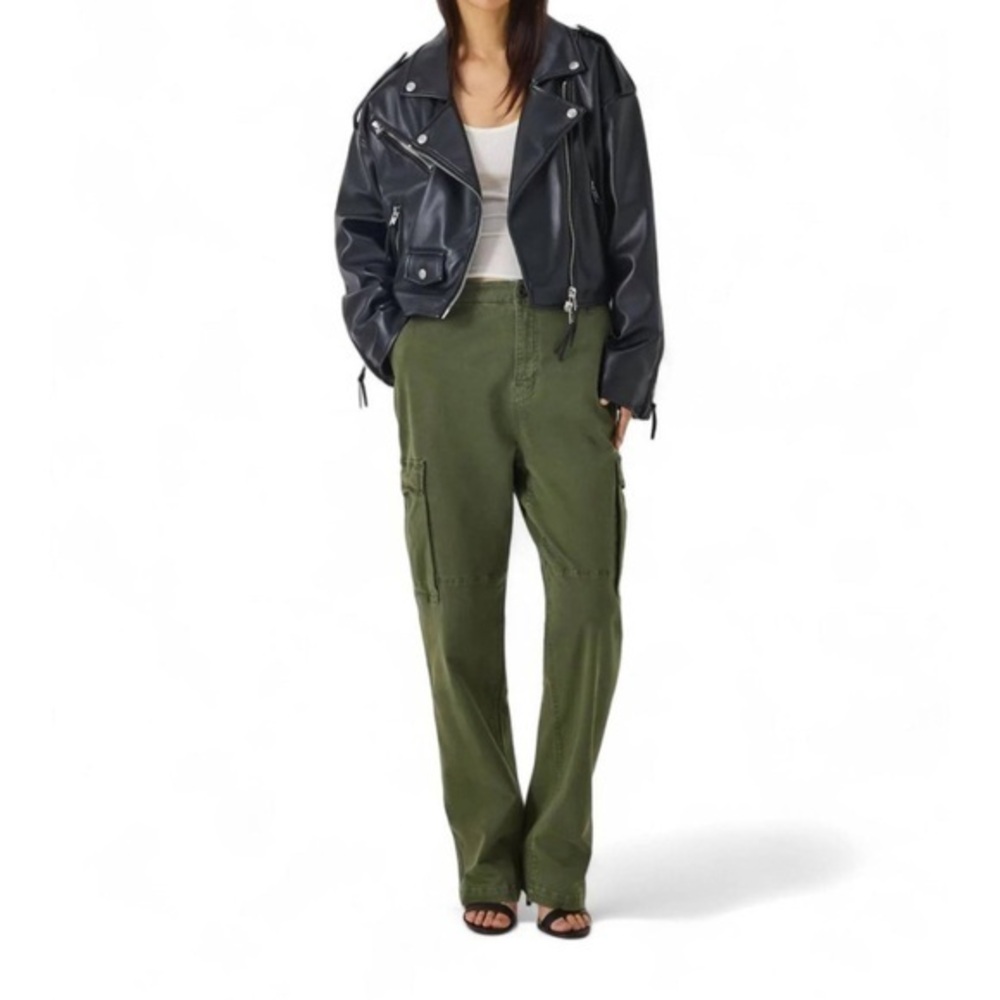 Good American Uniform Cargo Pants in Fatigue 001 – Size 4